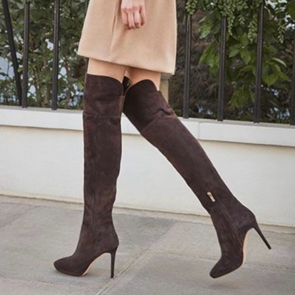 🆕 JIMMY CHOO | NIB | Over The Knee Hayley Boot 100 | Suede | EU 41 - Runs Small